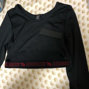 NWT LF Underground Cutout Long Sleeve Crop Top